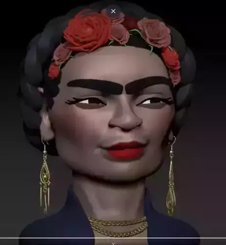 FRIDA KAHLO 3D print model