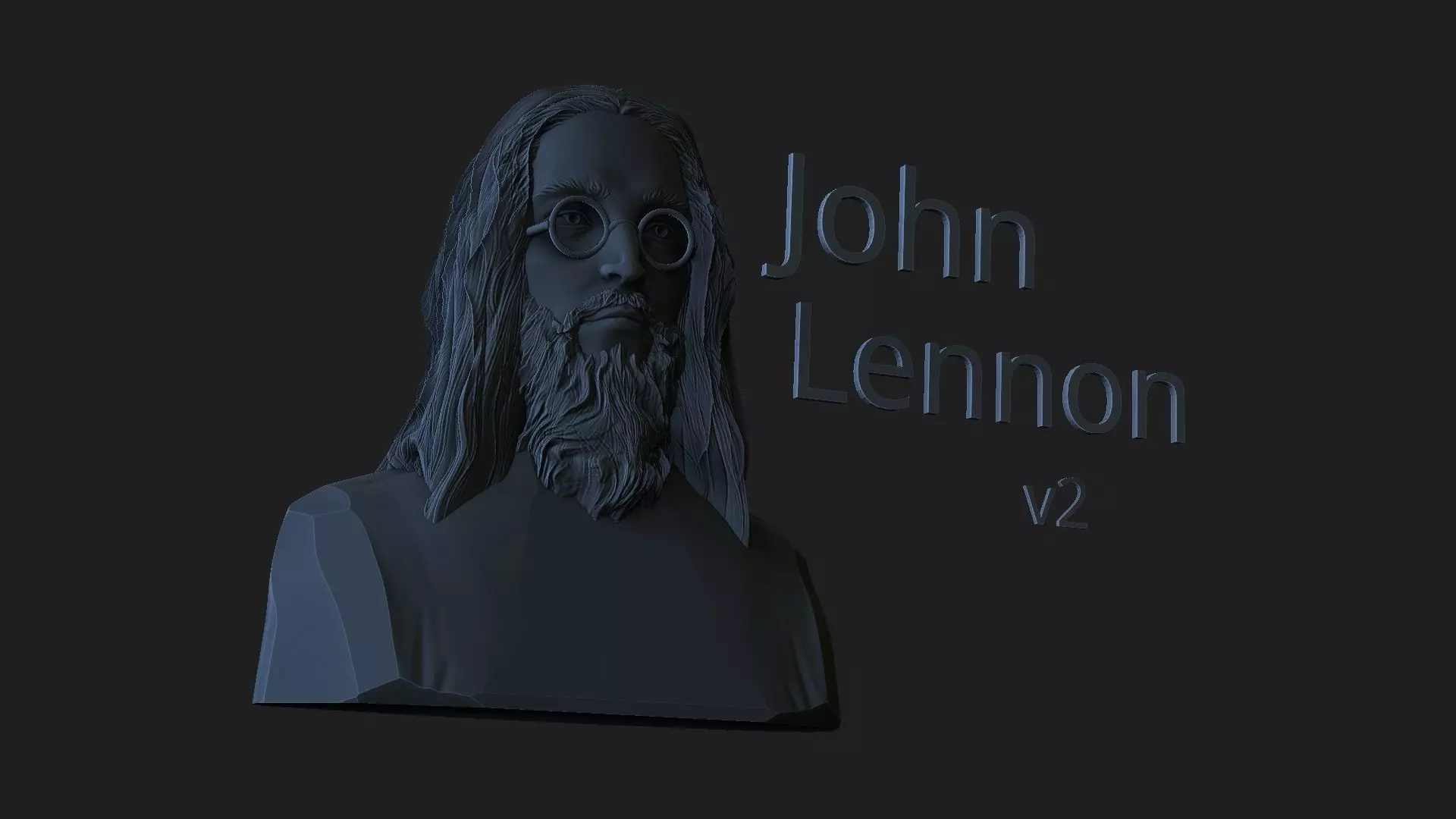 John Lennon v2 3D print model