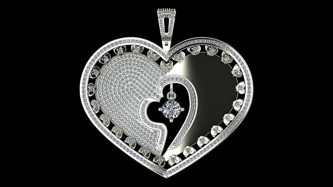 Diamond Pendant  3D-Printable Ornamental Jewelry Design 3D print model