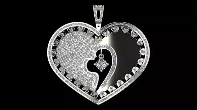 Diamond Pendant  3D-Printable Ornamental Jewelry Design 3D print model