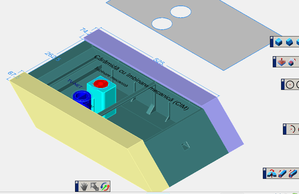 Mechanical brick 3D model_1