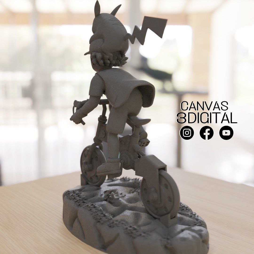 ASH Y PIKACHU - POKEMON 3D print model_4