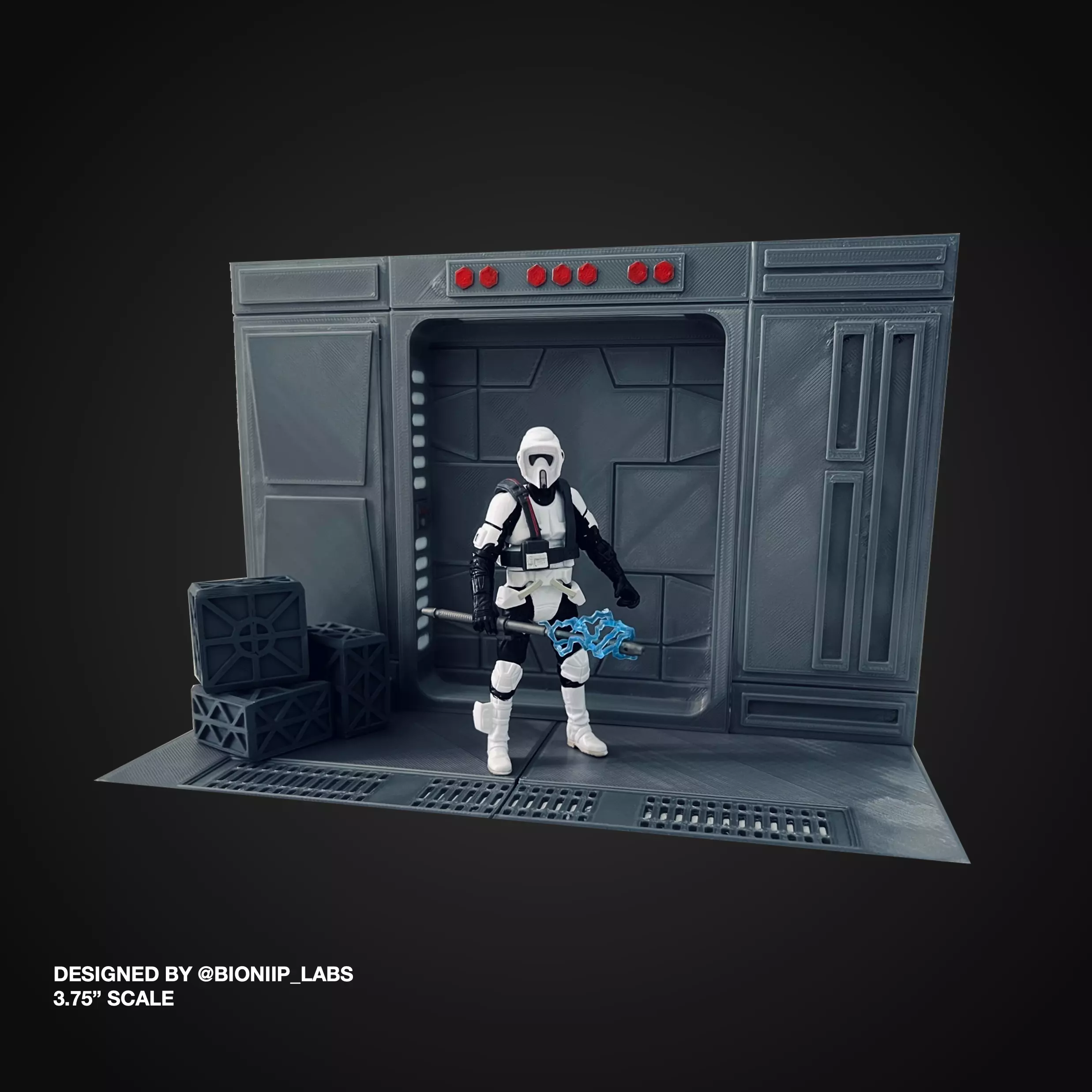 Jedi Survivor Imperial Outpost Hallway Diorama 3D print model