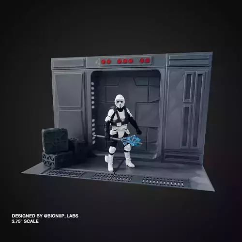 Jedi Survivor Imperial Outpost Hallway Diorama 3D print model