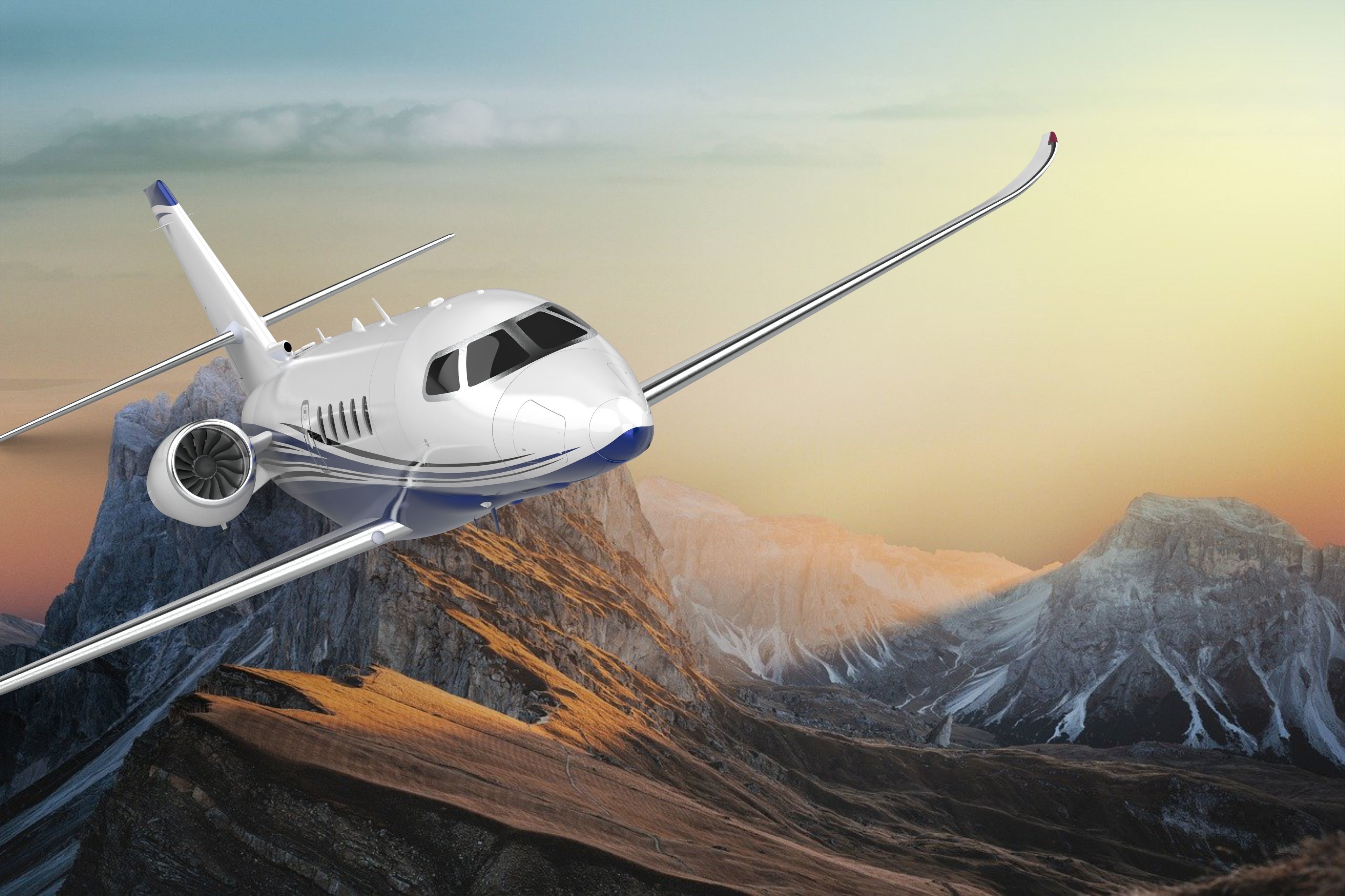 Cessna Citation Latitude 2 - 4K 3D model_1