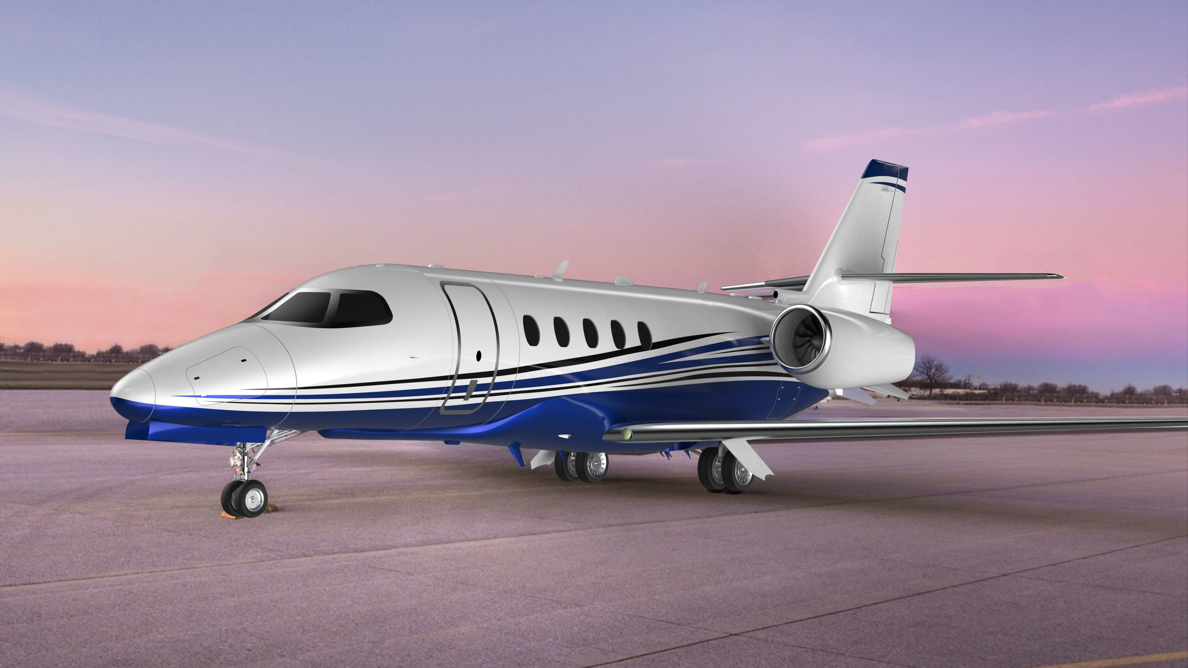 Cessna Citation Latitude 2 - 4K 3D model_5
