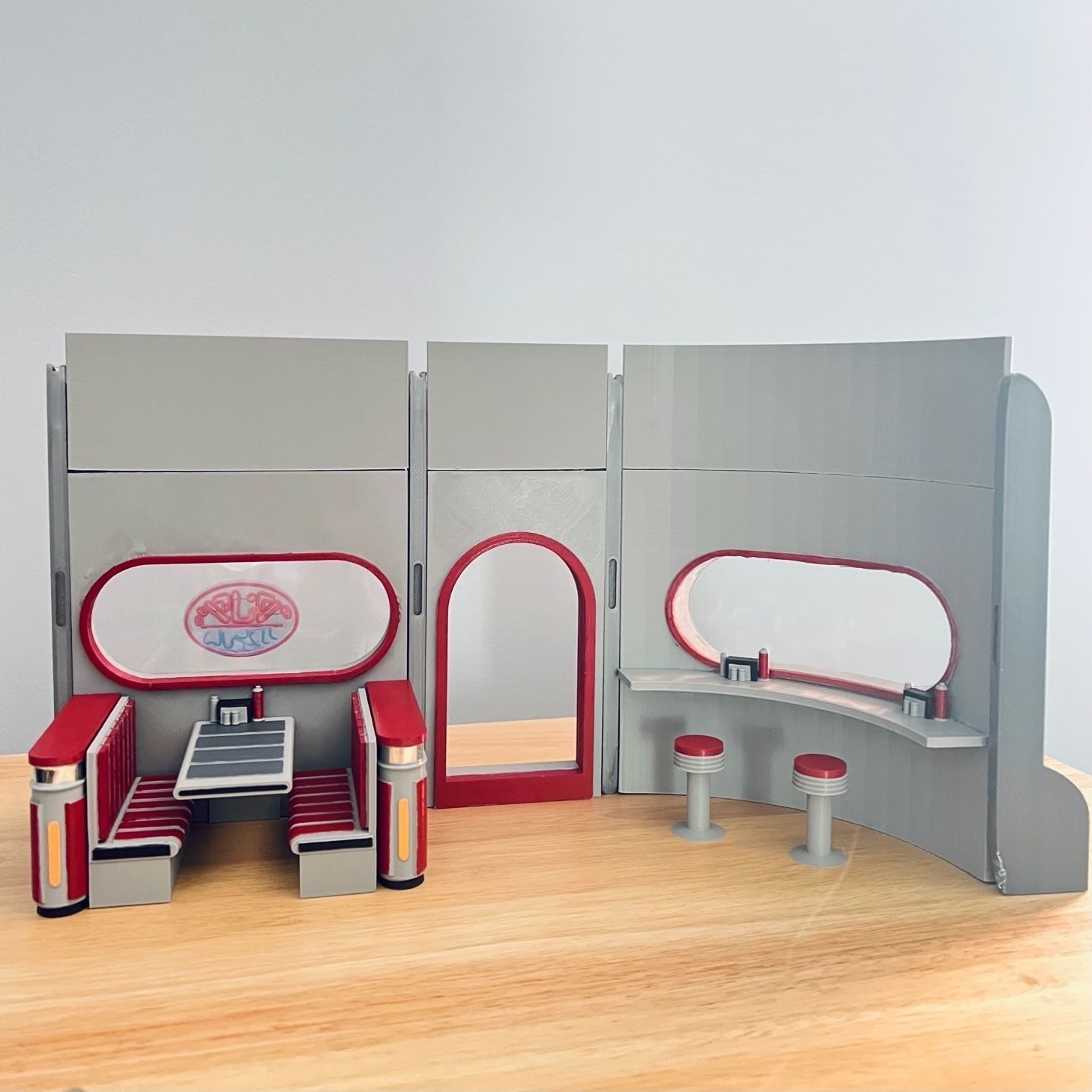 Dexters Diner Diorama 3D print model_4