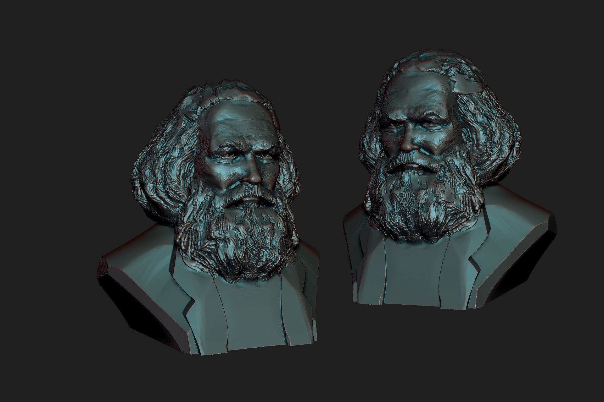 Karl Marx 3D print model_4