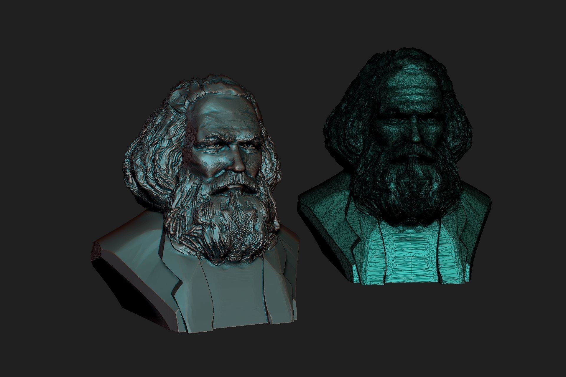 Karl Marx 3D print model_5