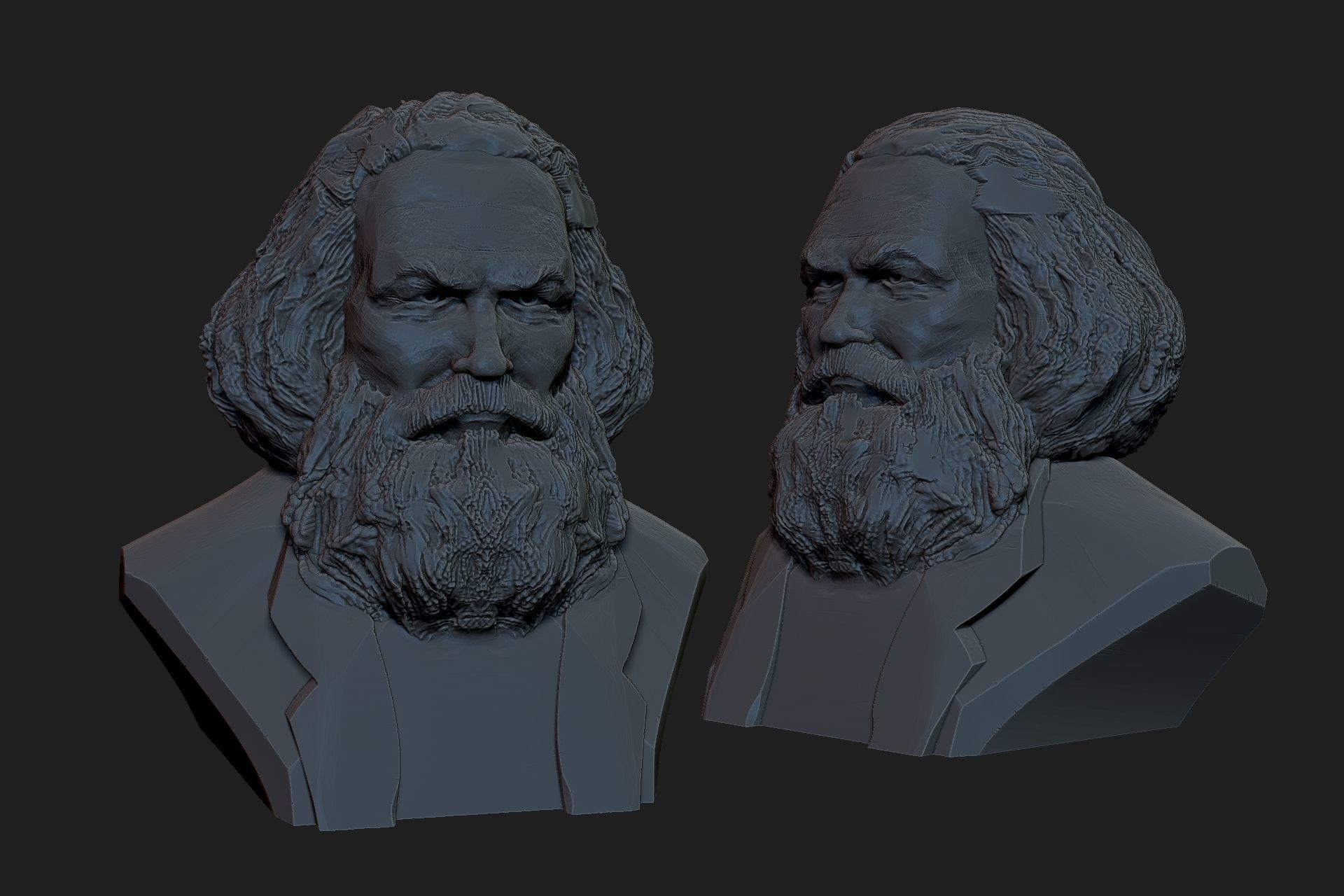 Karl Marx 3D print model_1