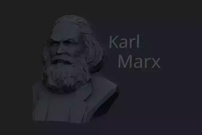 Karl Marx 3D print model