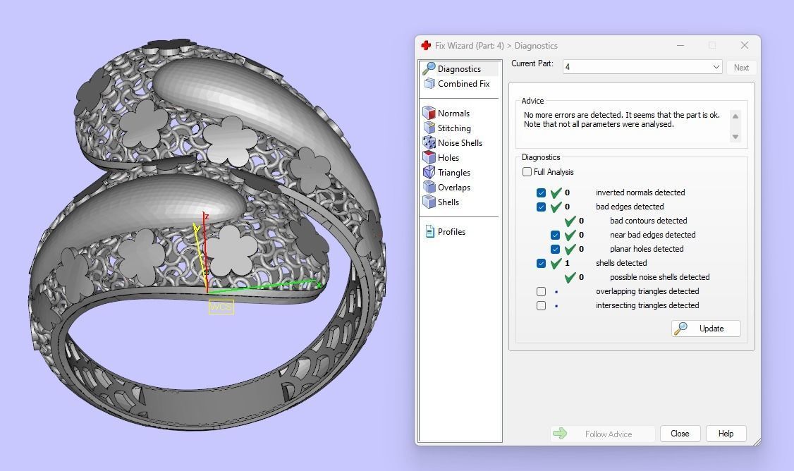 Women diamond ring 3dm stl render 3D Model Collection 3D print model_5