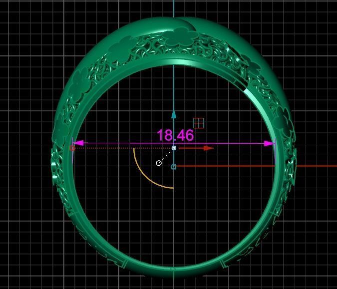 Women diamond ring 3dm stl render 3D Model Collection 3D print model_3