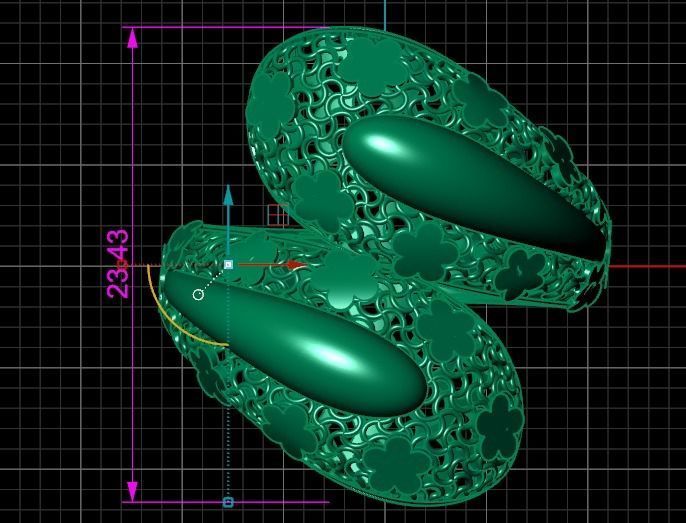 Women diamond ring 3dm stl render 3D Model Collection 3D print model_2