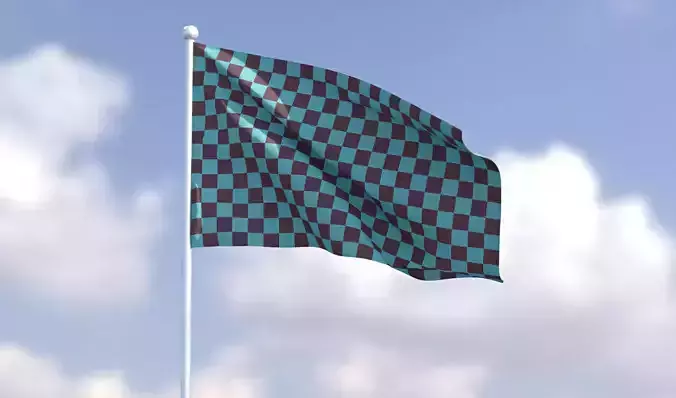 Realistic animated flag 