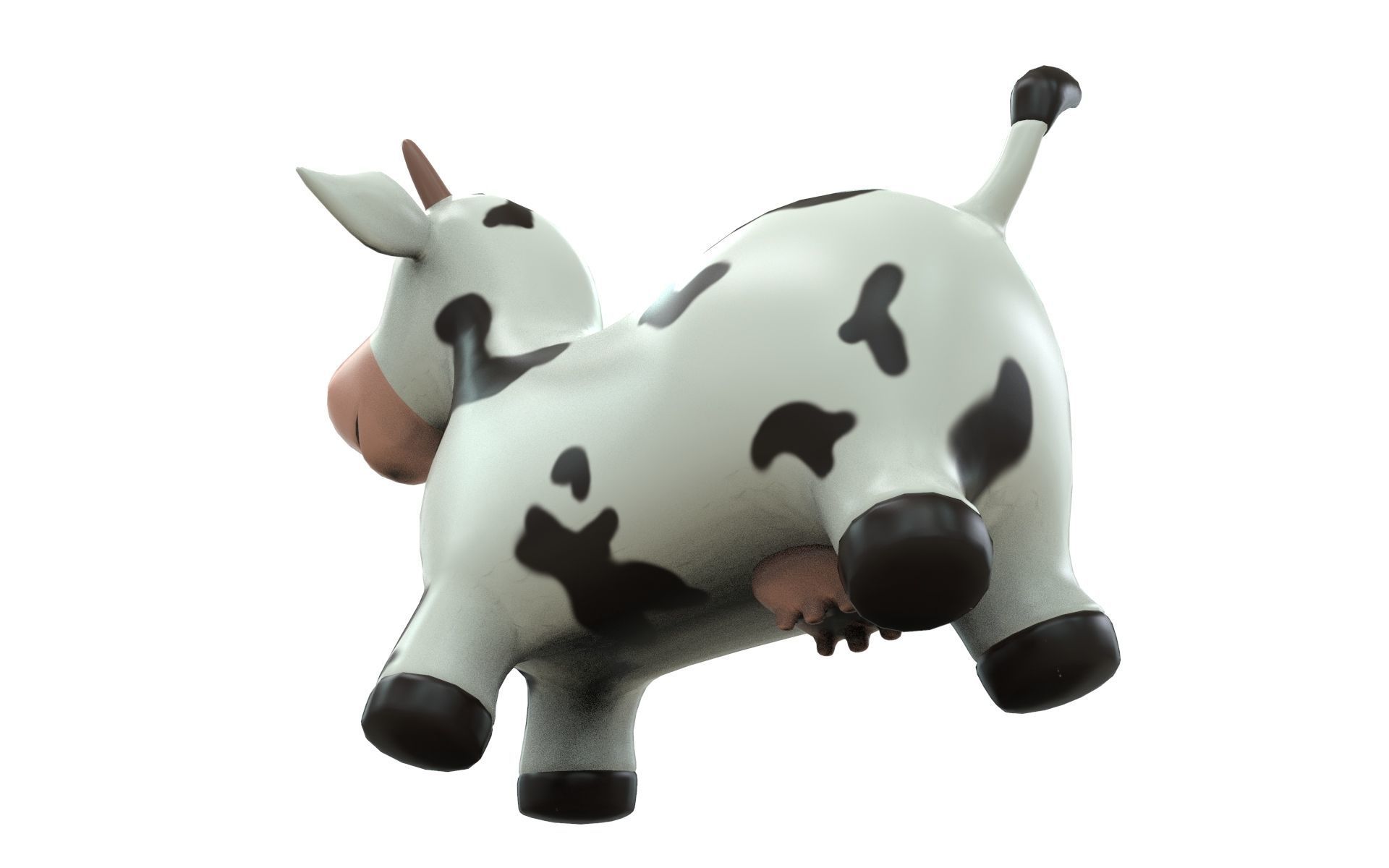 Cow Toy Low-poly 3D model_3