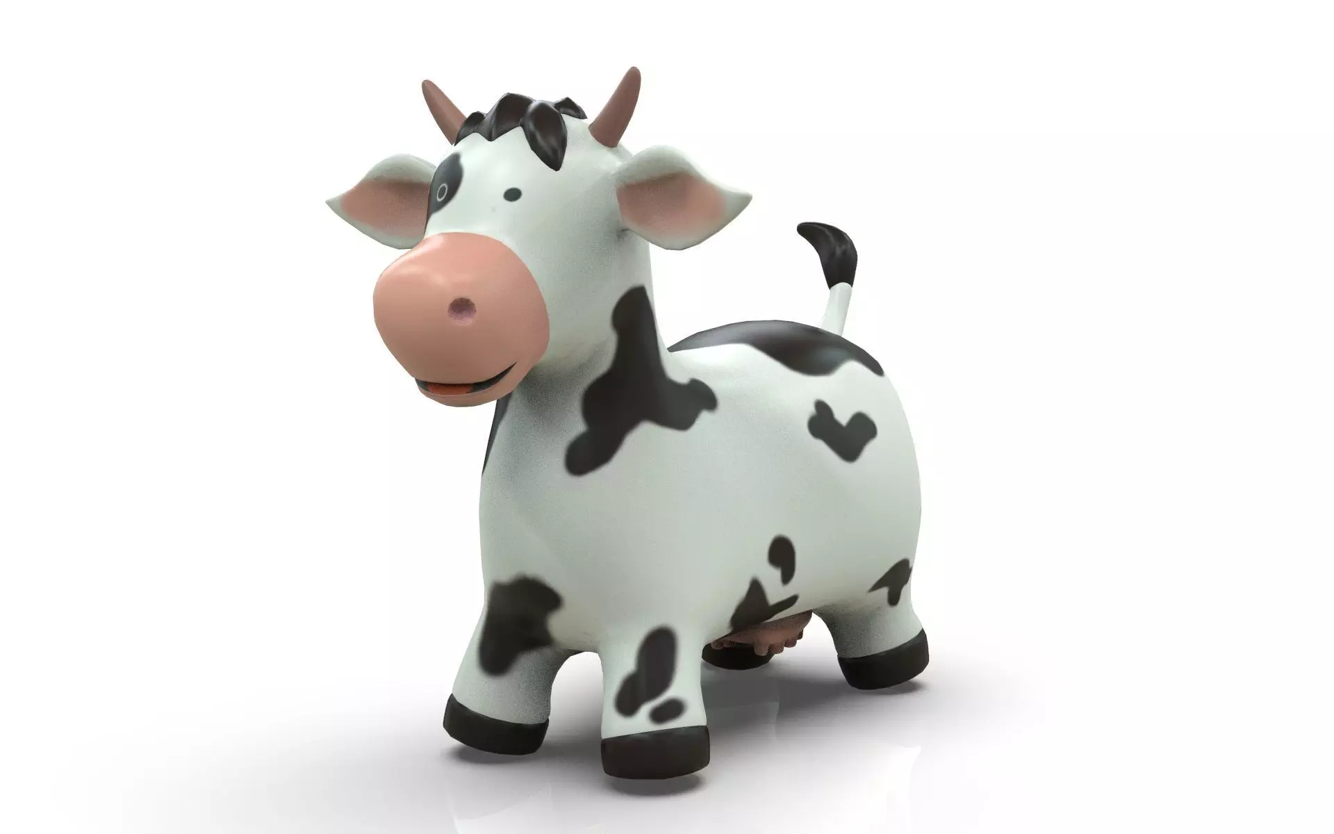 Cow Toy Low-poly 3D model_0