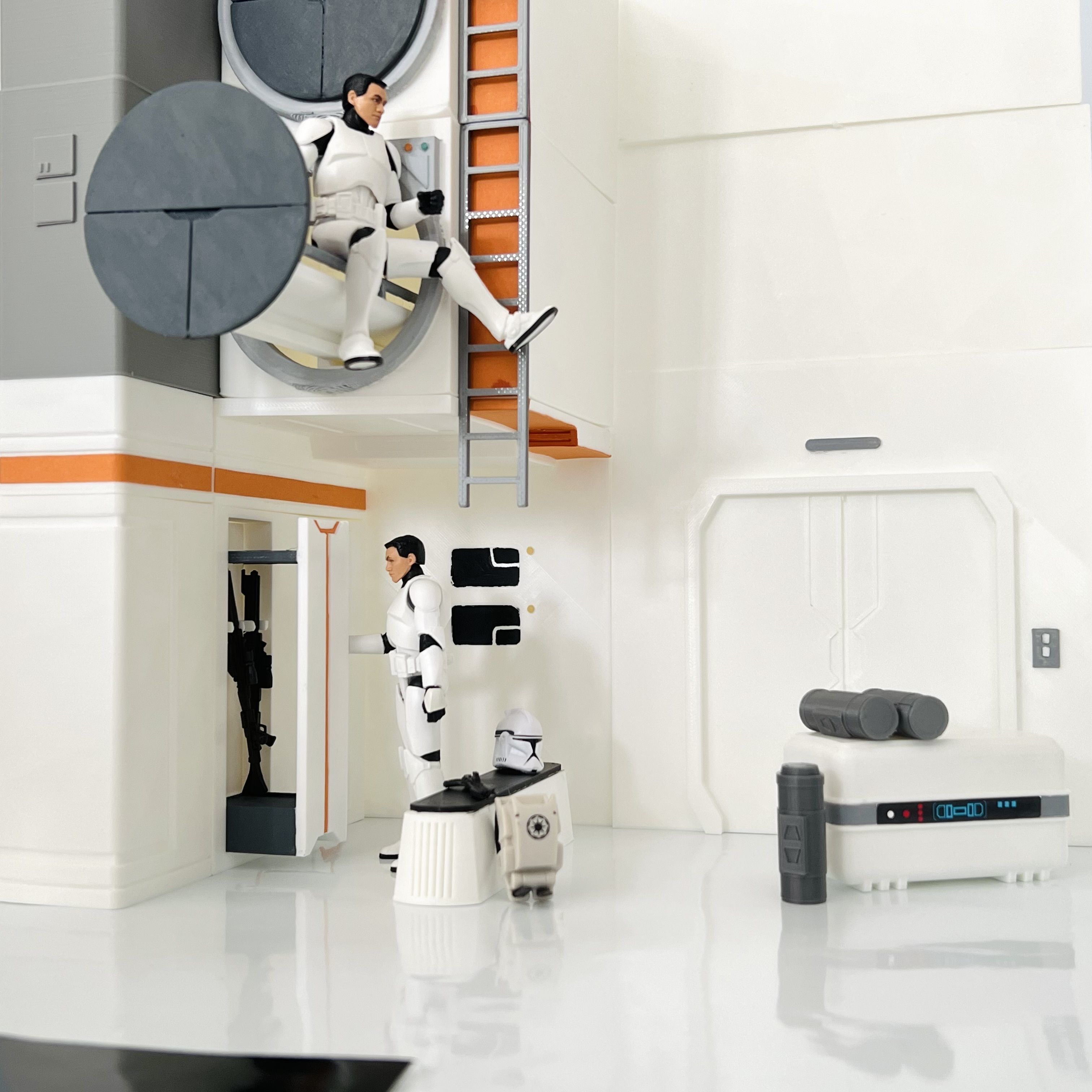 Kamino Clone Trooper Barracks 3D print model_3