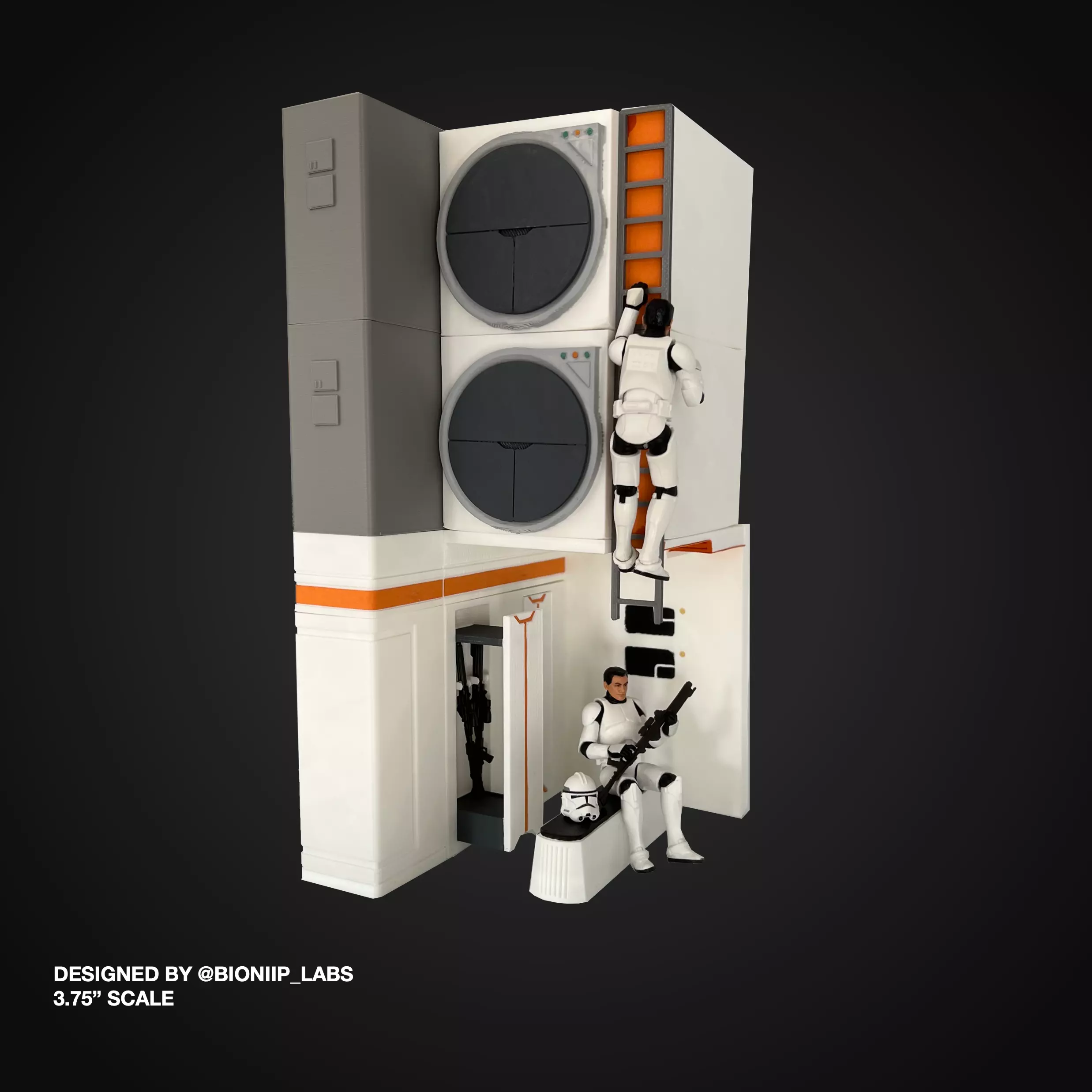 Kamino Clone Trooper Barracks 3D print model_0