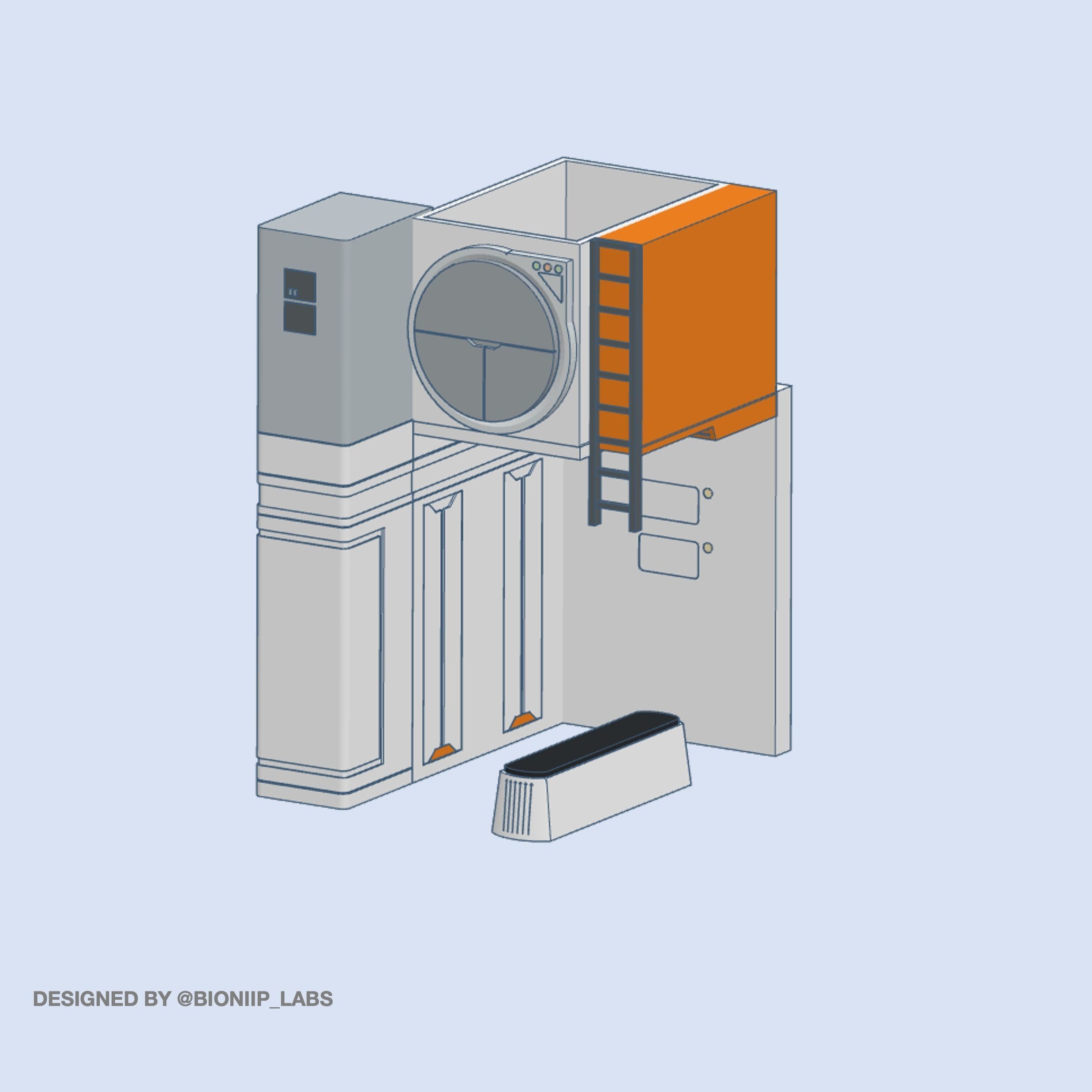 Kamino Clone Trooper Barracks 3D print model_1