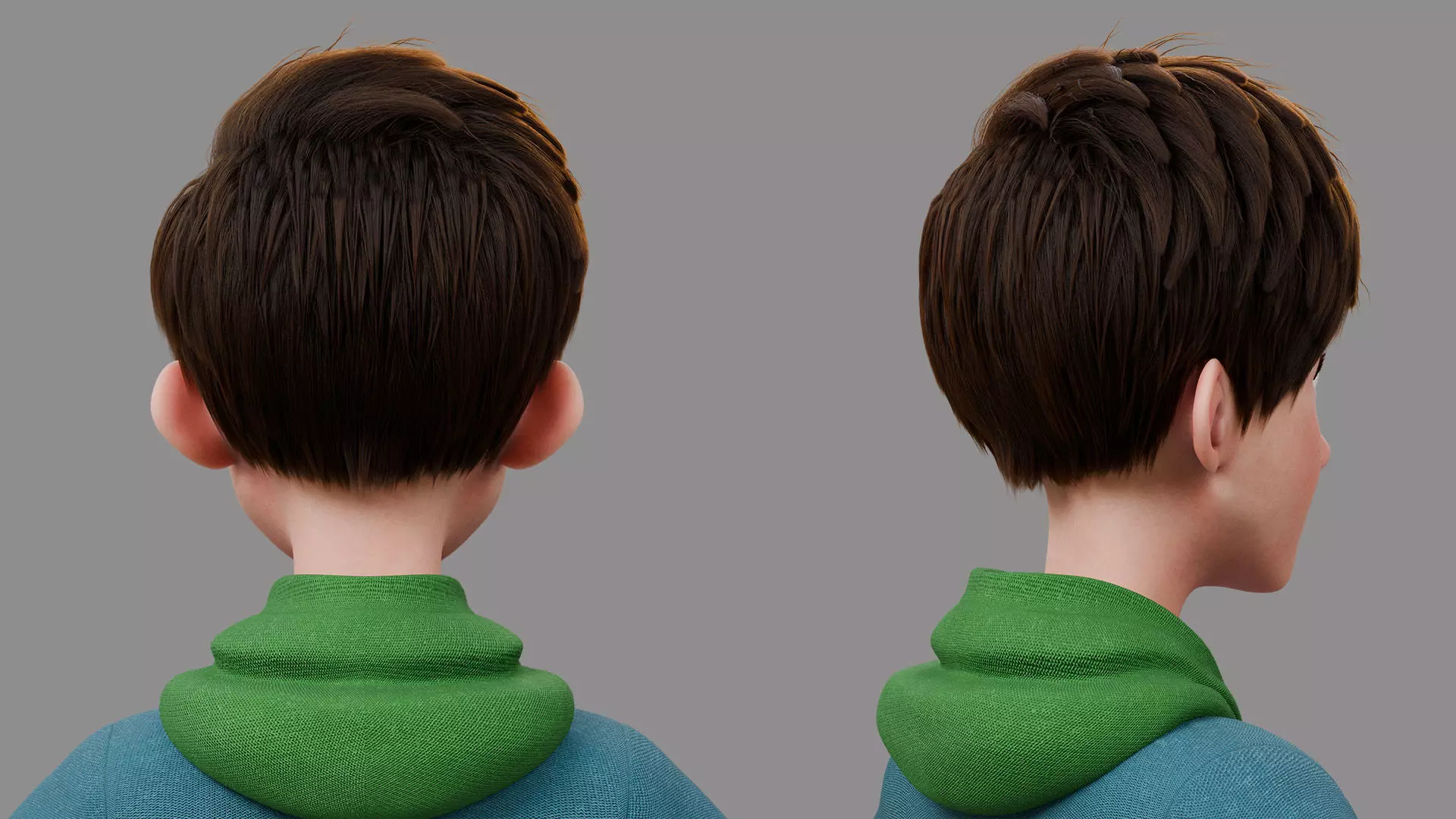 Teen Boy Rigged 3D model_9