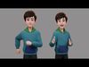 Teen Boy Rigged 3D model_1