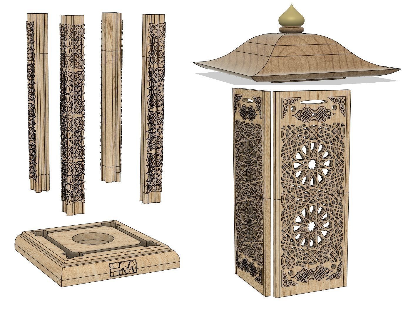 HM Lantern Candle New 2023 3D print model_18