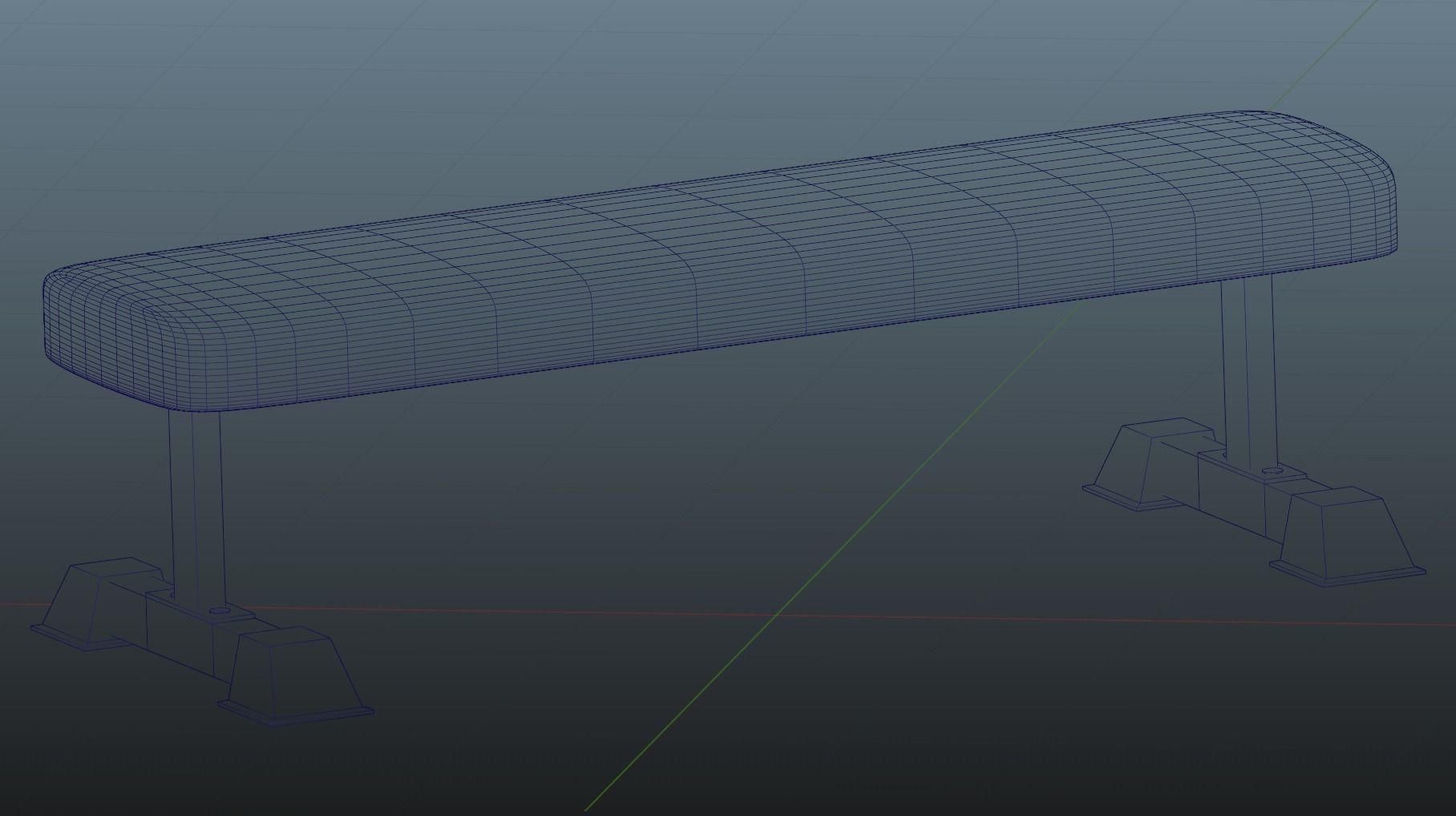 GYM BENCH 3D model_5
