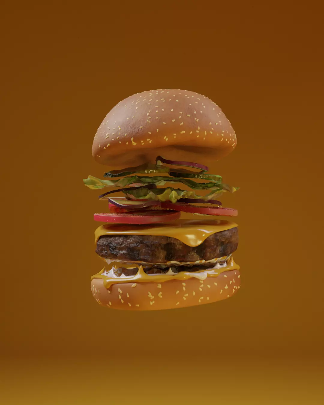 Hamburguesa 3D model_0