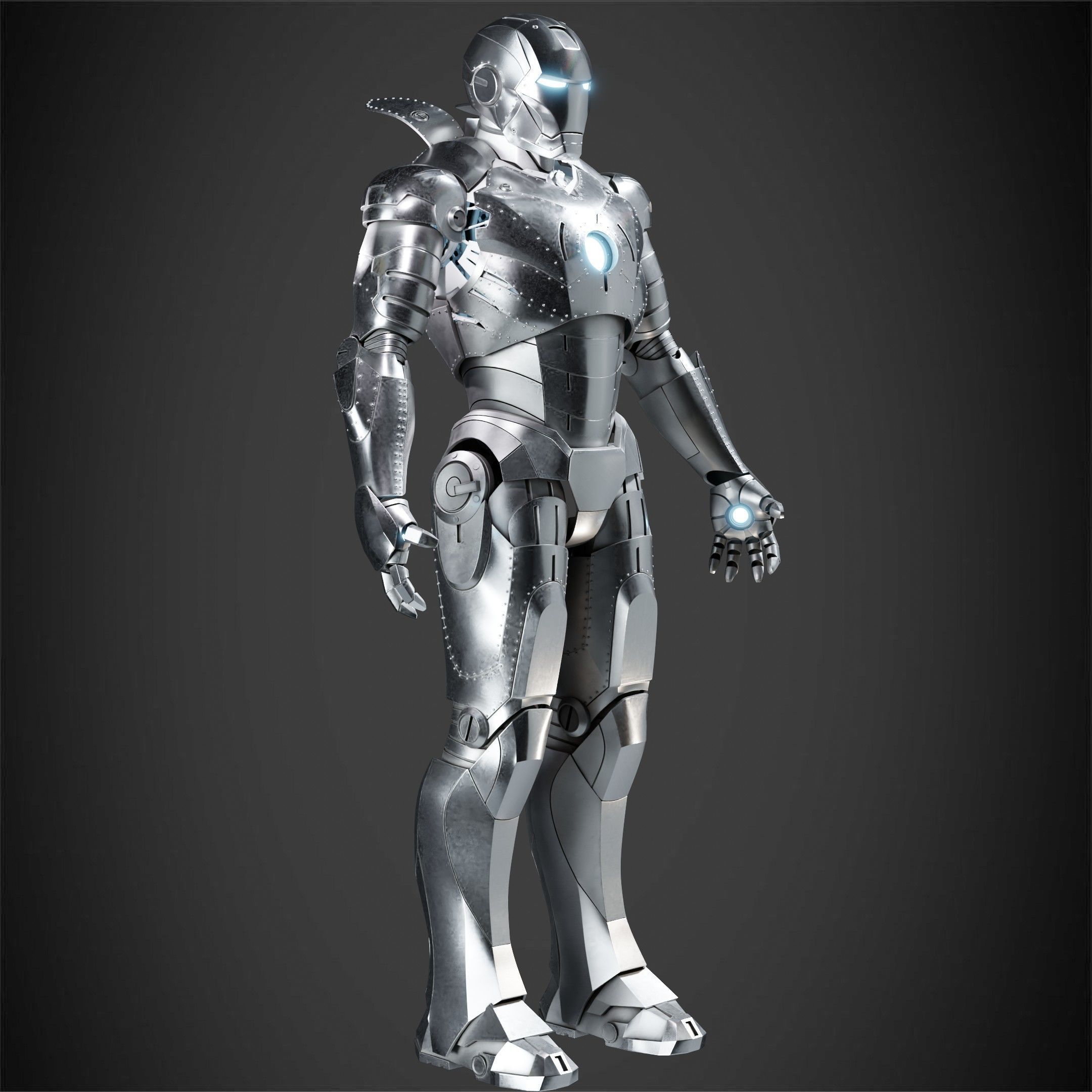 Iron Man Mark 2 Armor for Cosplay 3D print model_9