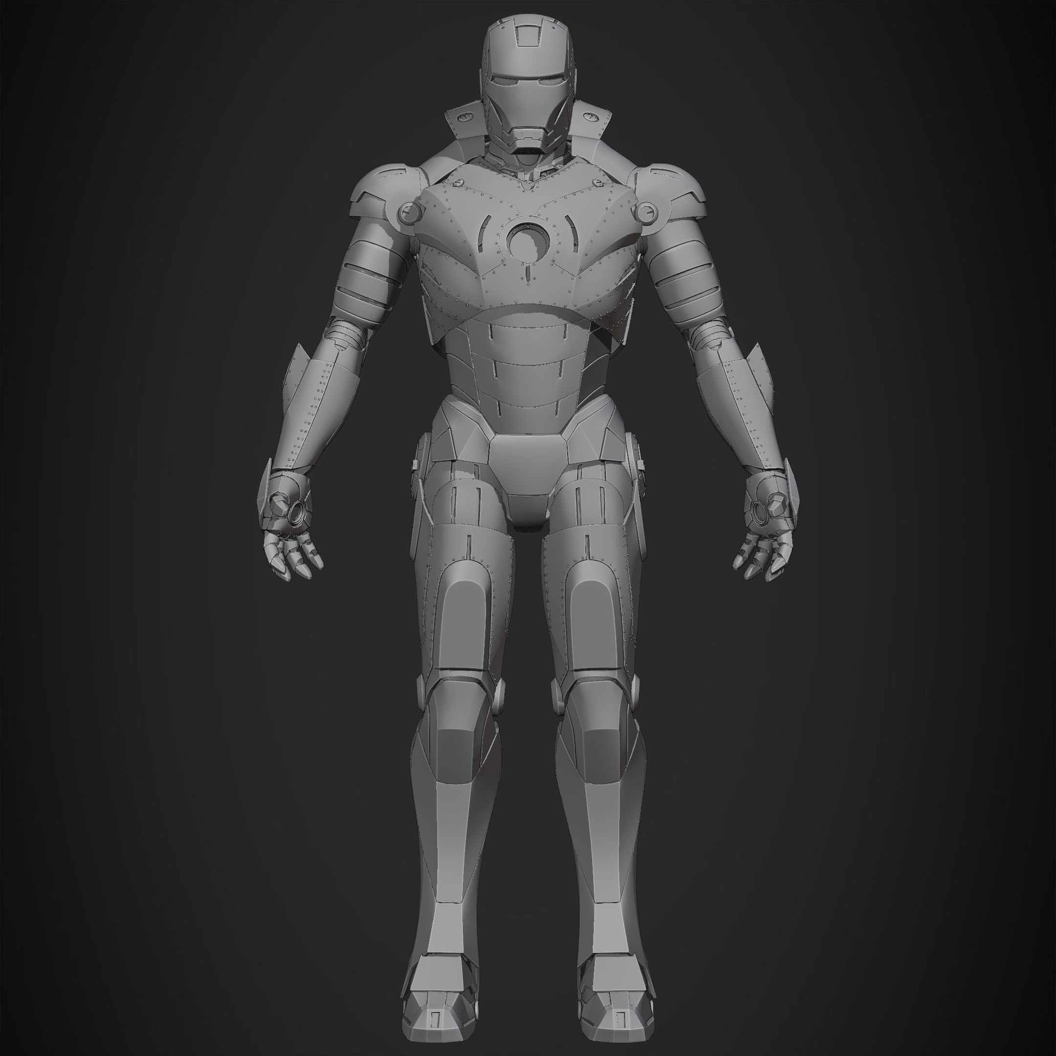 Iron Man Mark 2 Armor for Cosplay 3D print model_13