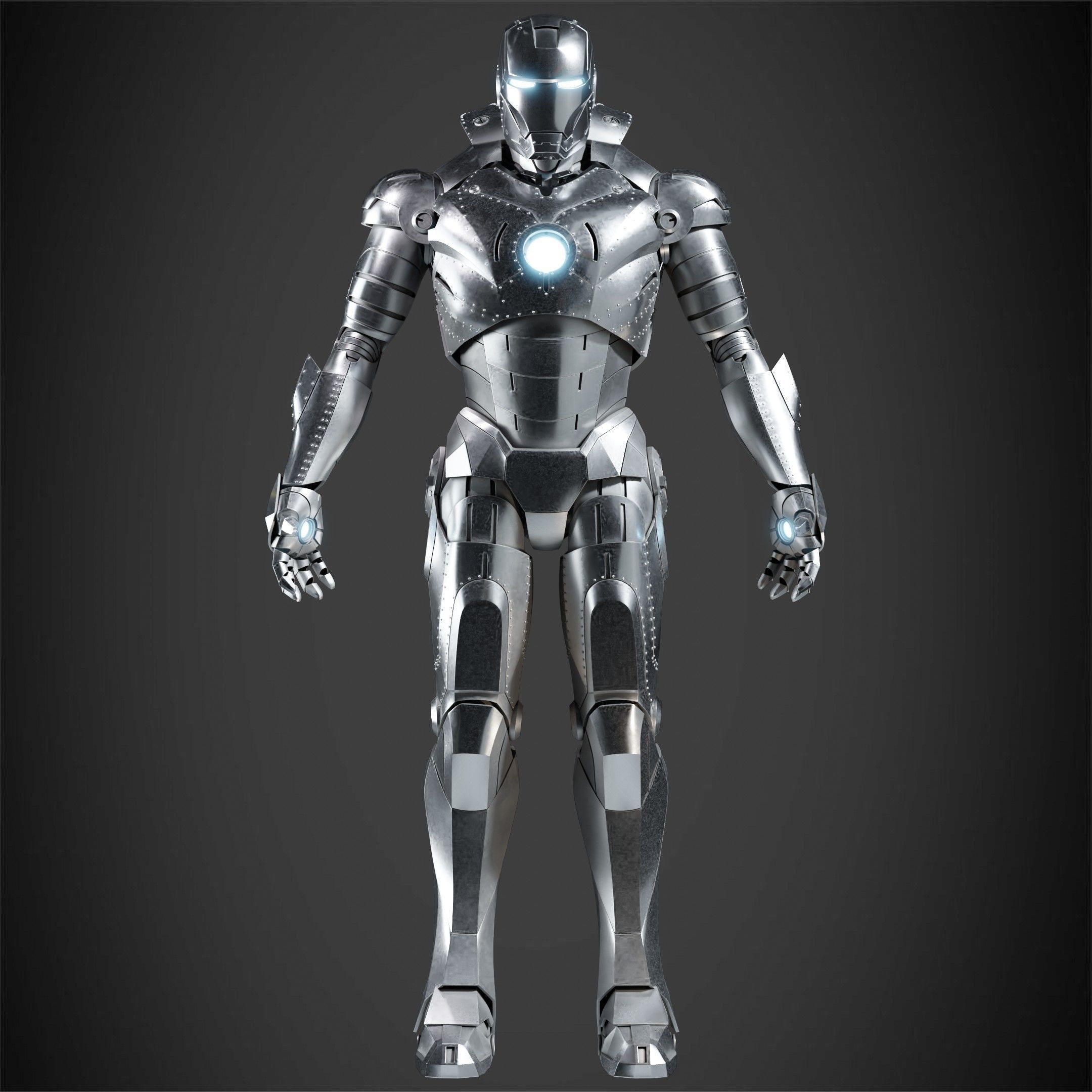 Iron Man Mark 2 Armor for Cosplay 3D print model_2