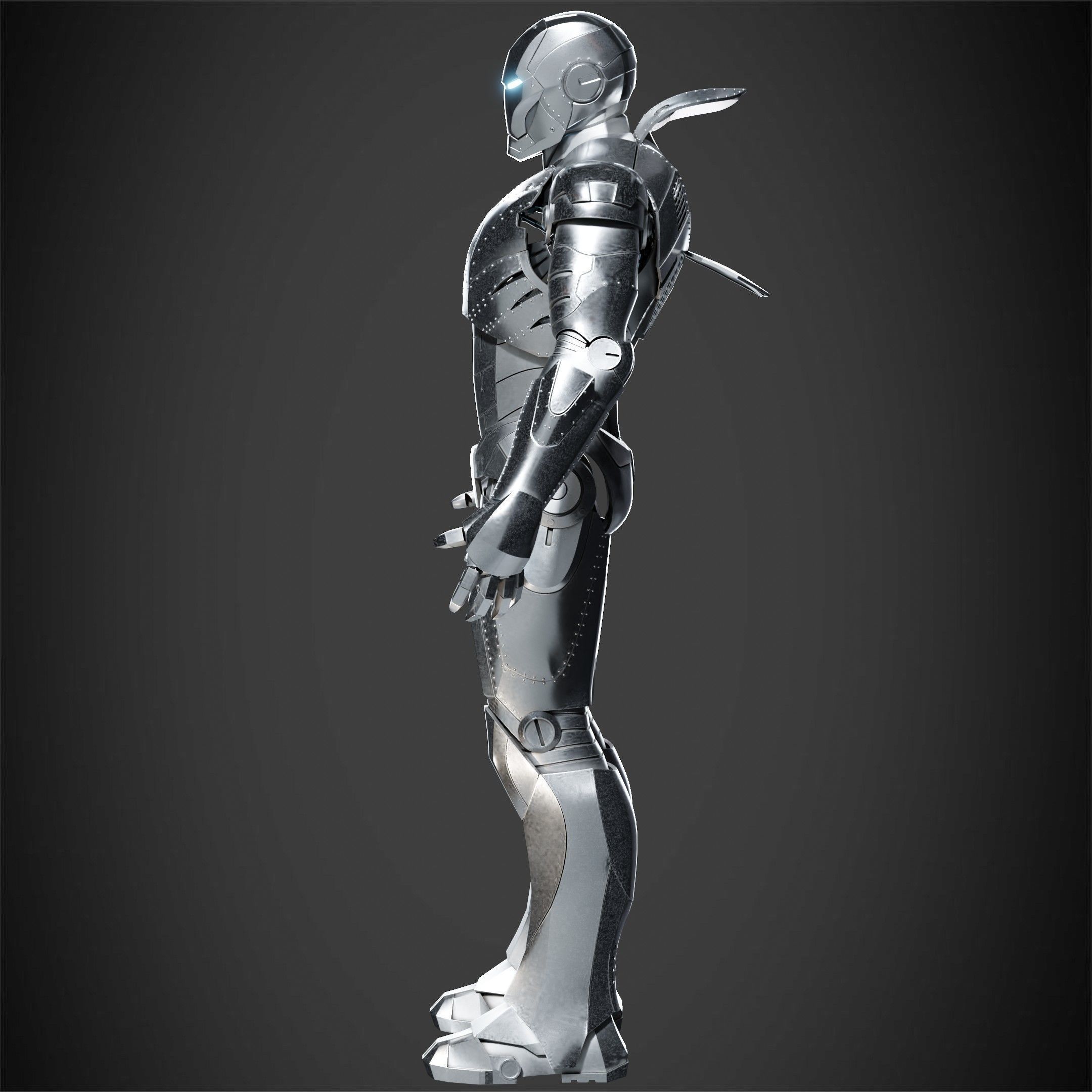Iron Man Mark 2 Armor for Cosplay 3D print model_4
