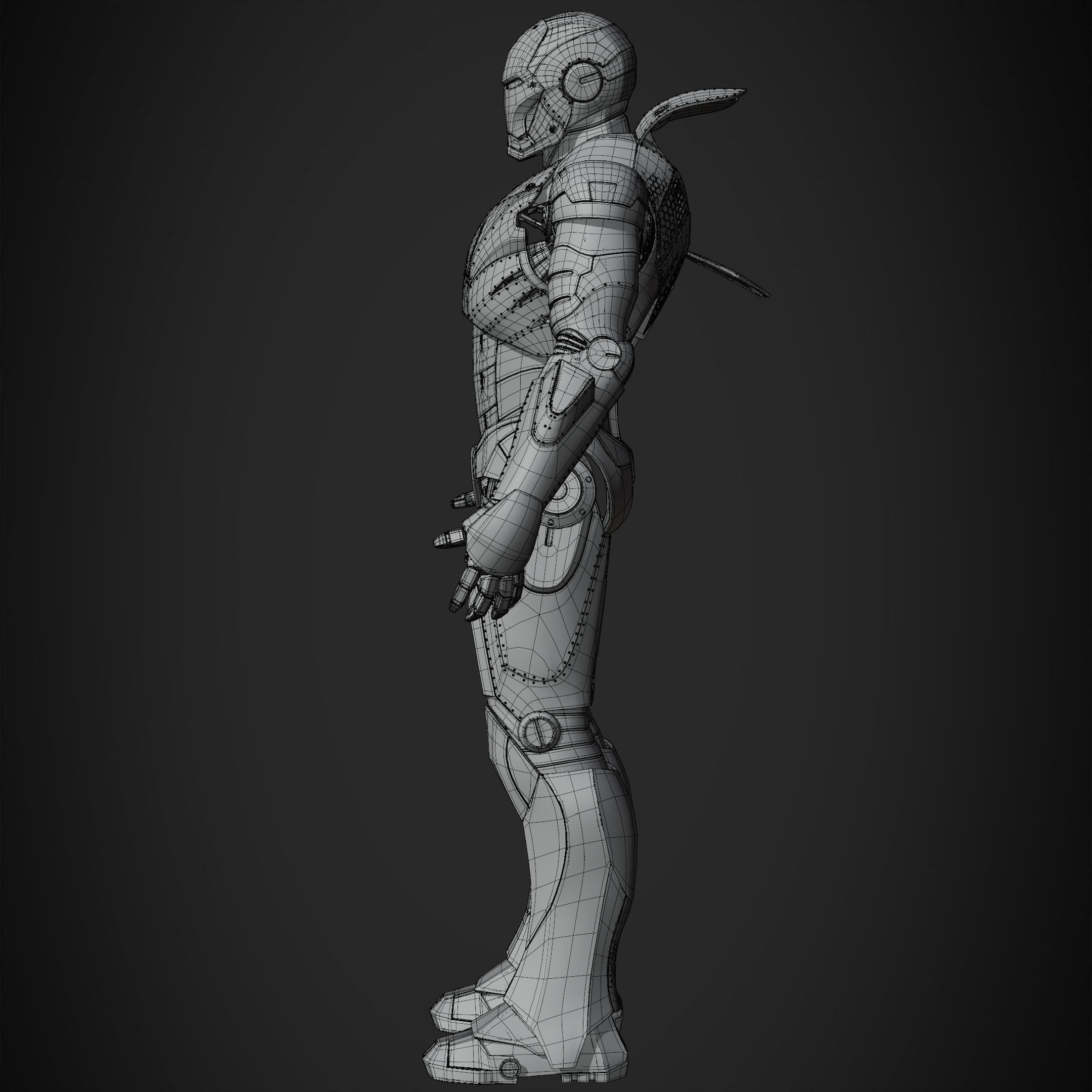 Iron Man Mark 2 Armor for Cosplay 3D print model_18