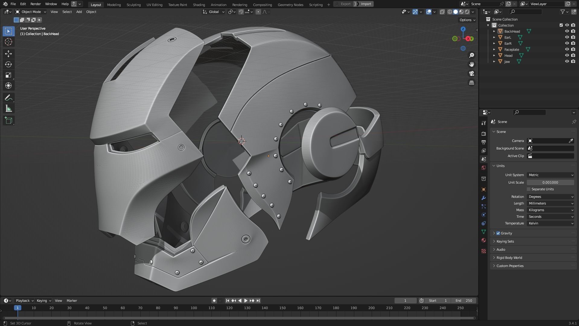 Iron Man Mark 2 Armor for Cosplay 3D print model_11