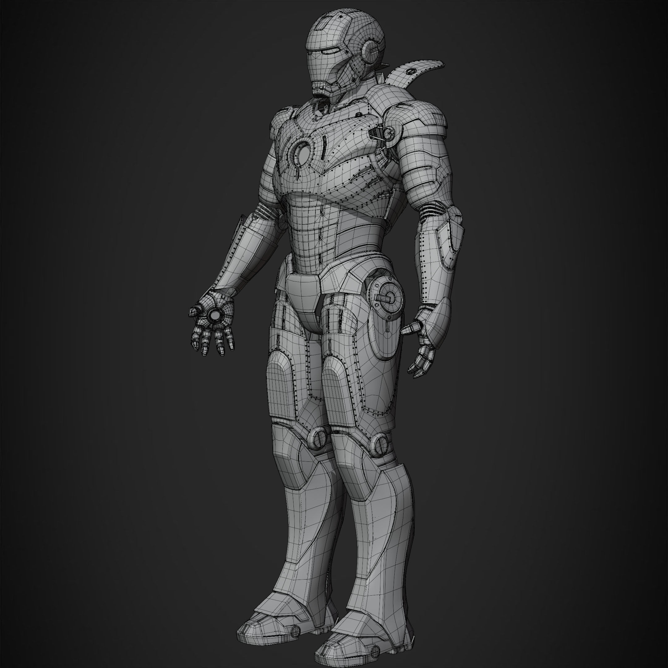 Iron Man Mark 2 Armor for Cosplay 3D print model_16