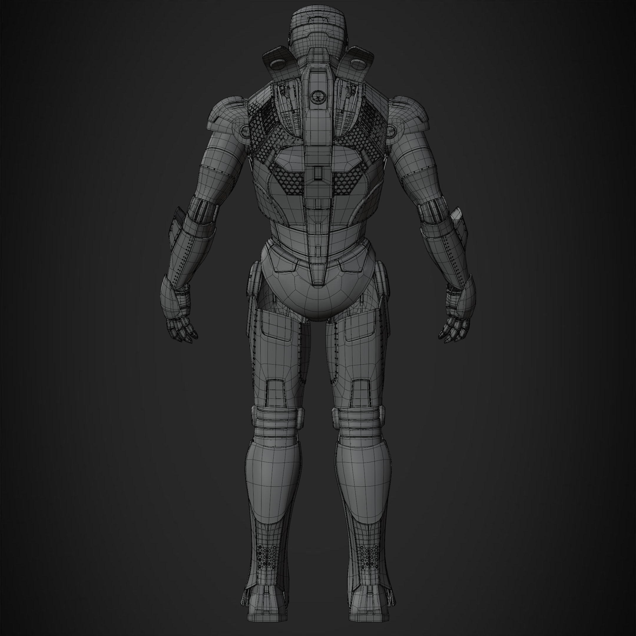 Iron Man Mark 2 Armor for Cosplay 3D print model_20