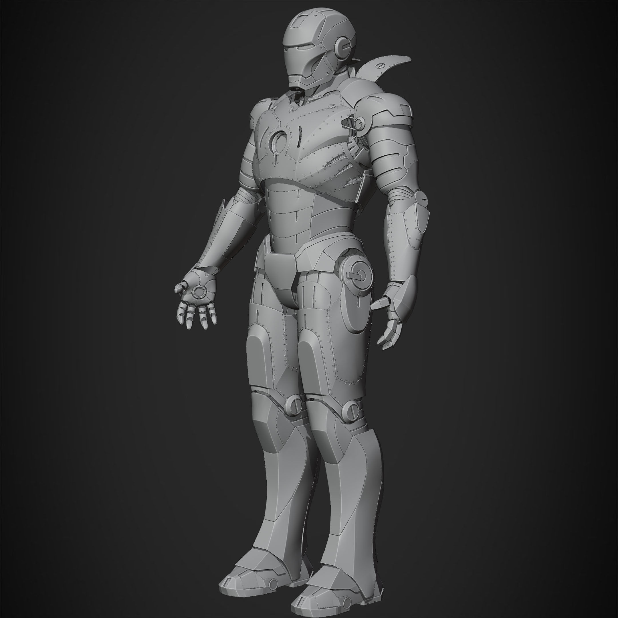 Iron Man Mark 2 Armor for Cosplay 3D print model_15