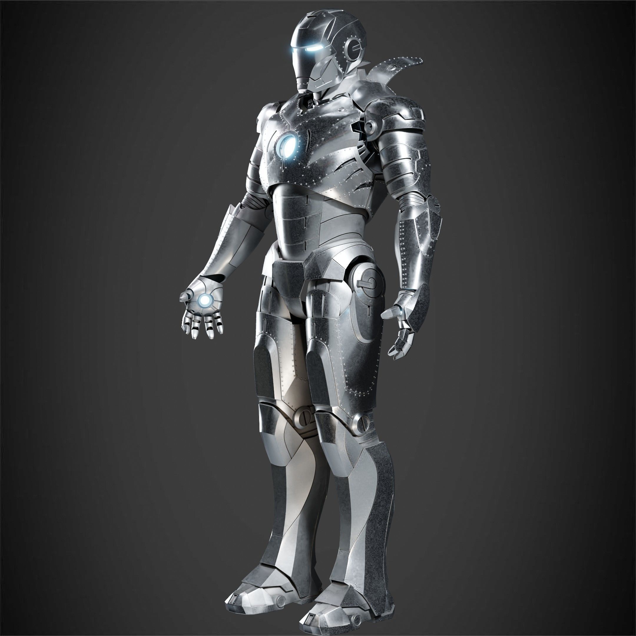 Iron Man Mark 2 Armor for Cosplay 3D print model_3