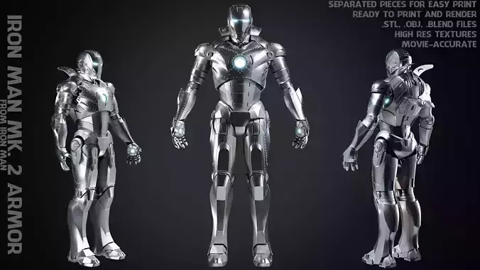 Iron Man Mark 2 Armor for Cosplay 3D print model