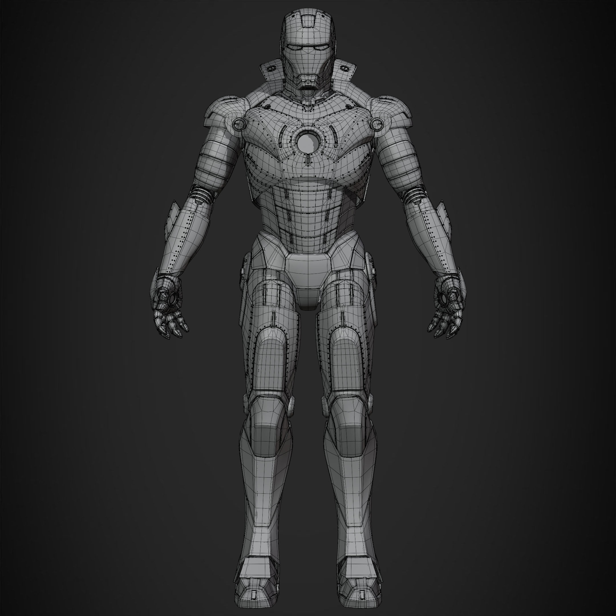 Iron Man Mark 2 Armor for Cosplay 3D print model_14