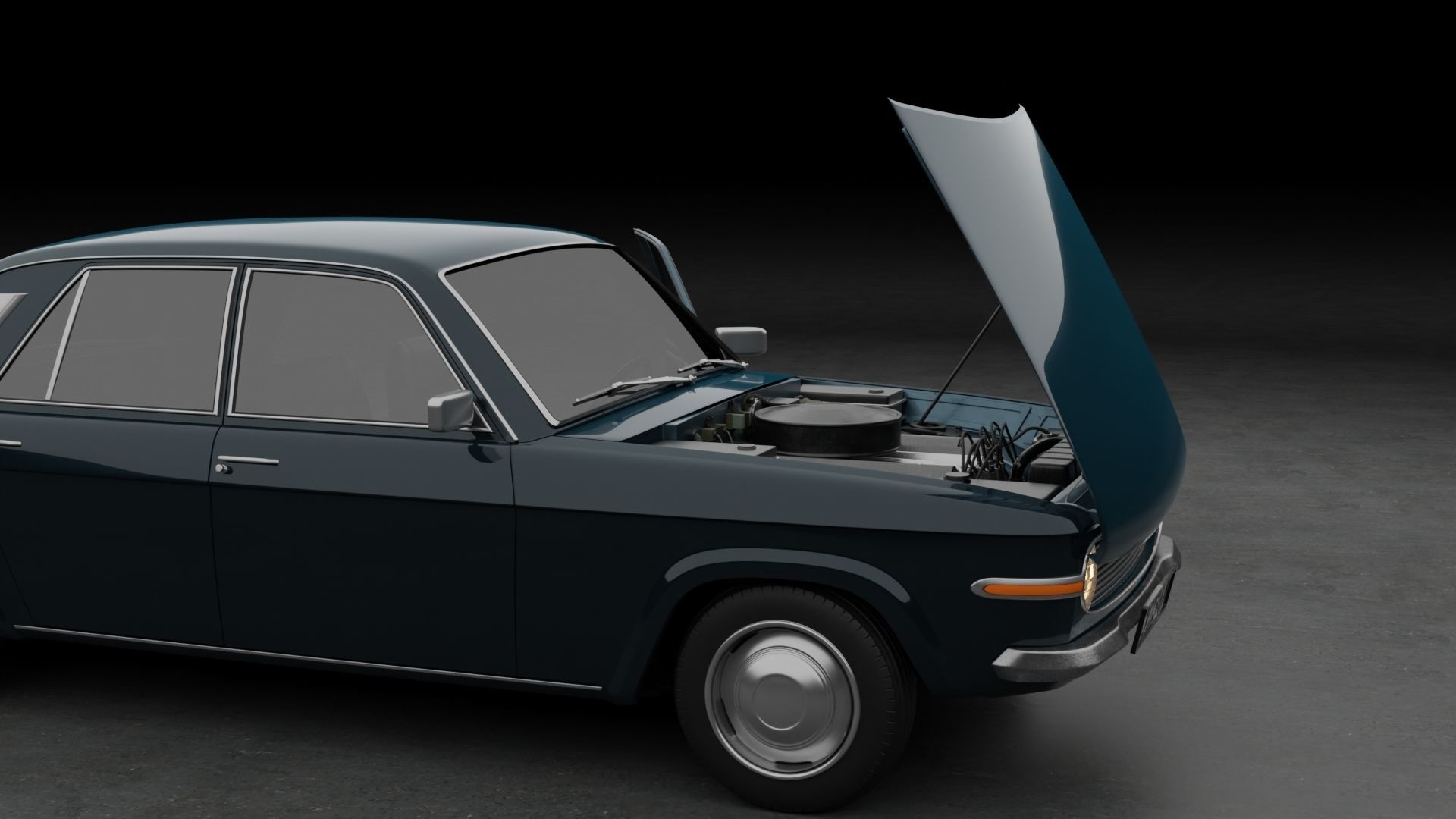 Generic 70s soviet sedan 3D model_12