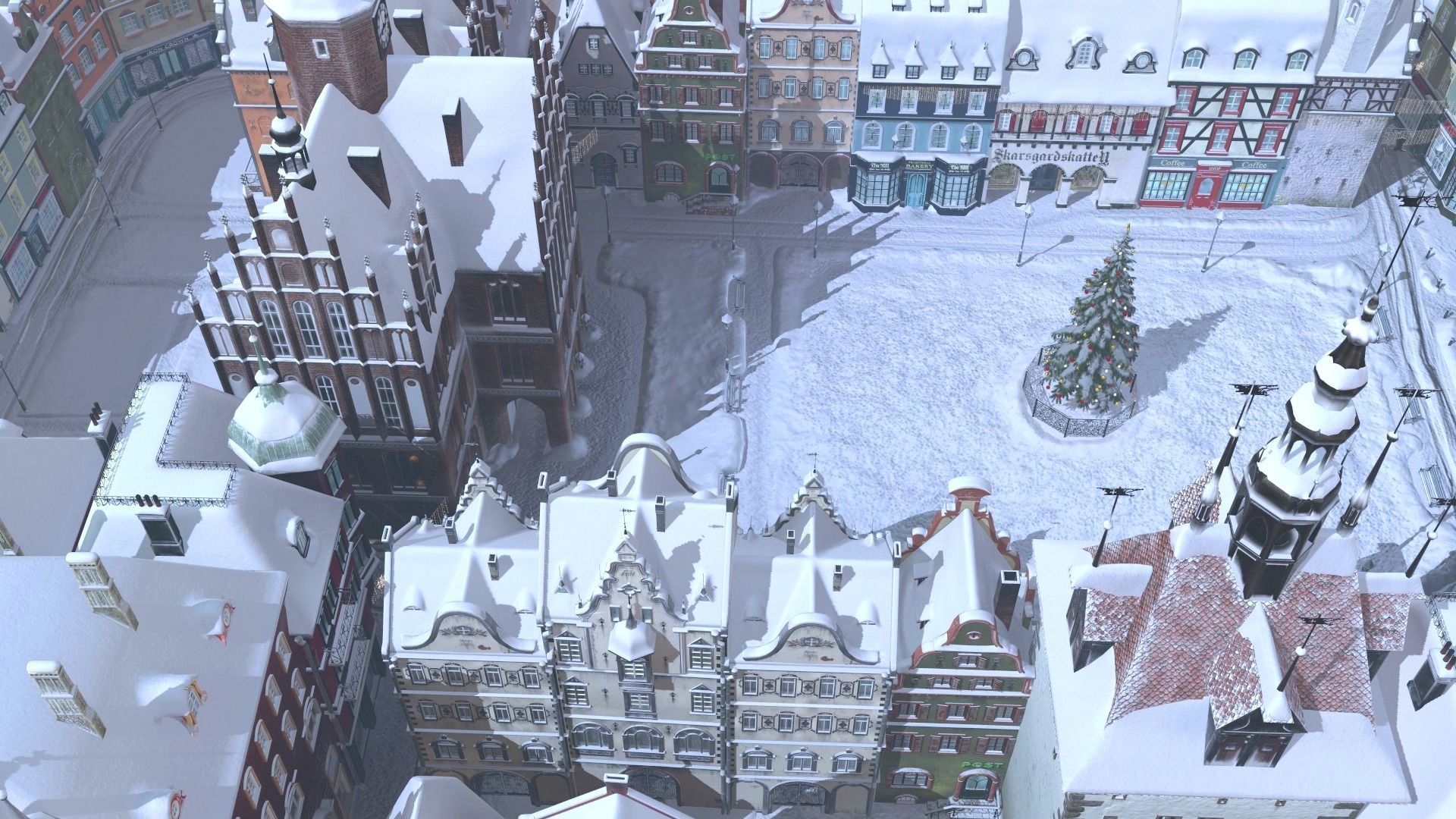 Town Square Christmas 3D model_61