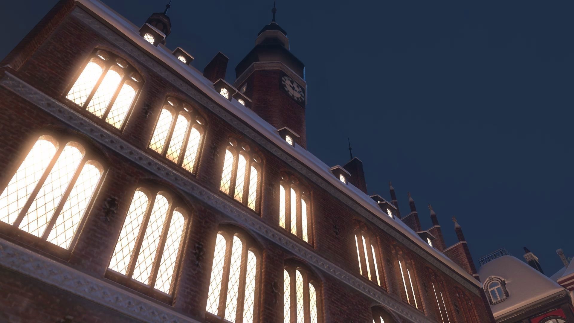 Town Square Christmas 3D model_6