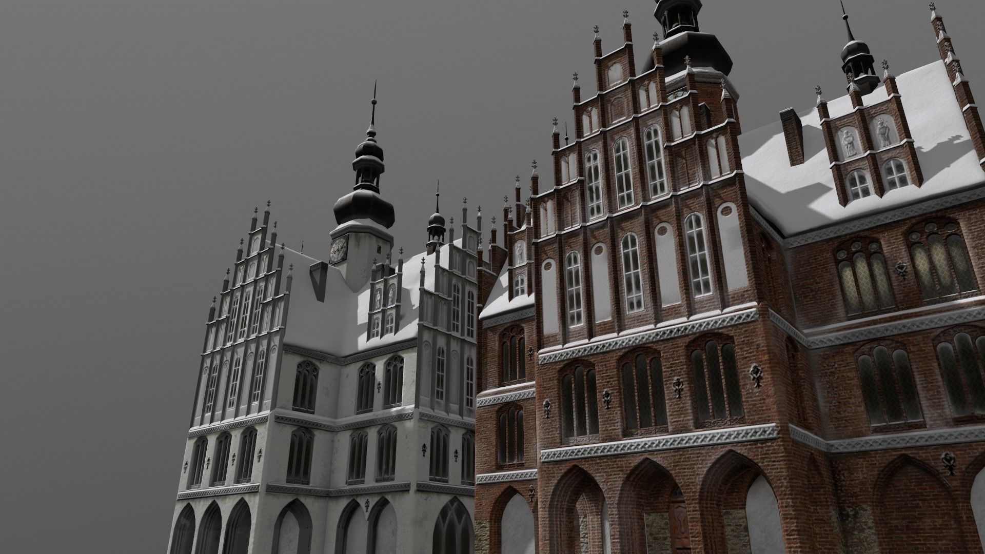 Town Square Christmas 3D model_121