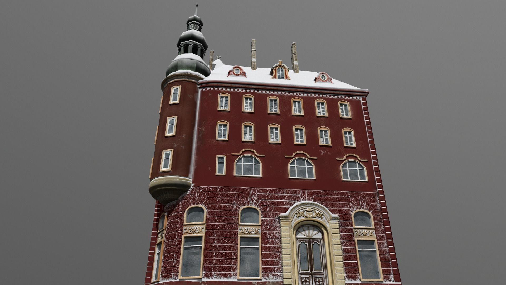 Town Square Christmas 3D model_84