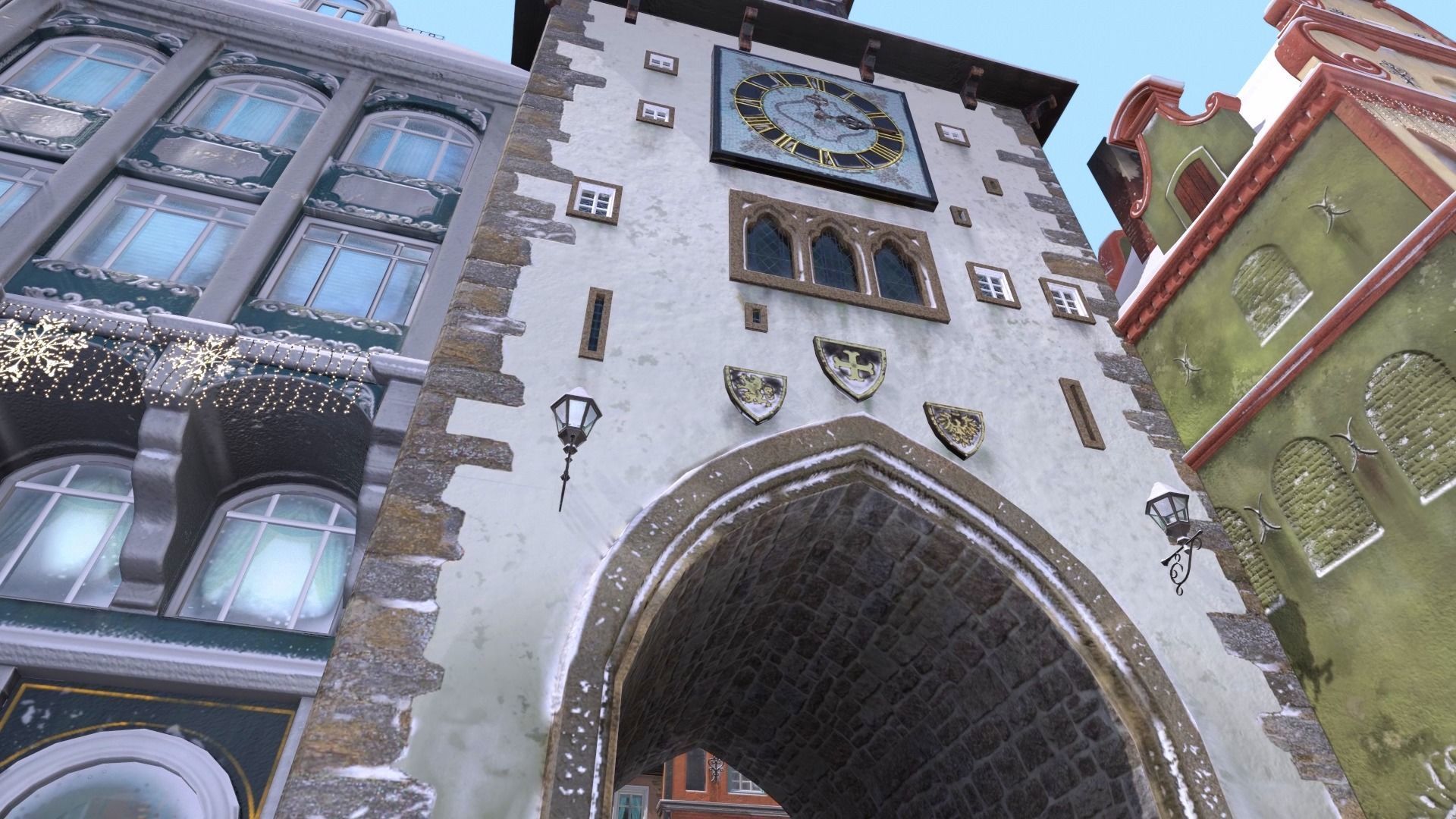 Town Square Christmas 3D model_59