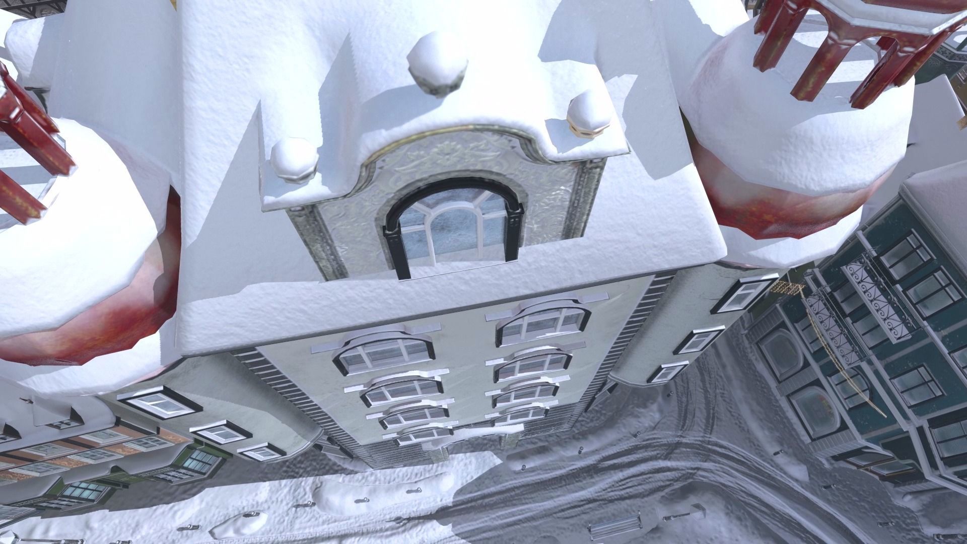 Town Square Christmas 3D model_67