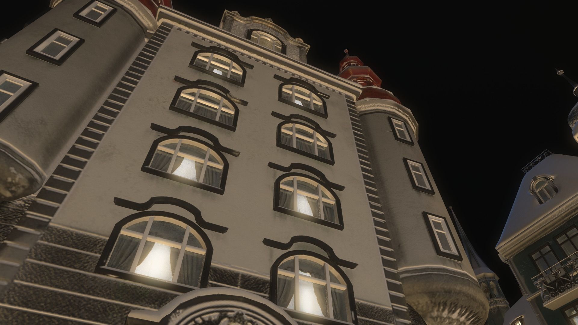 Town Square Christmas 3D model_40