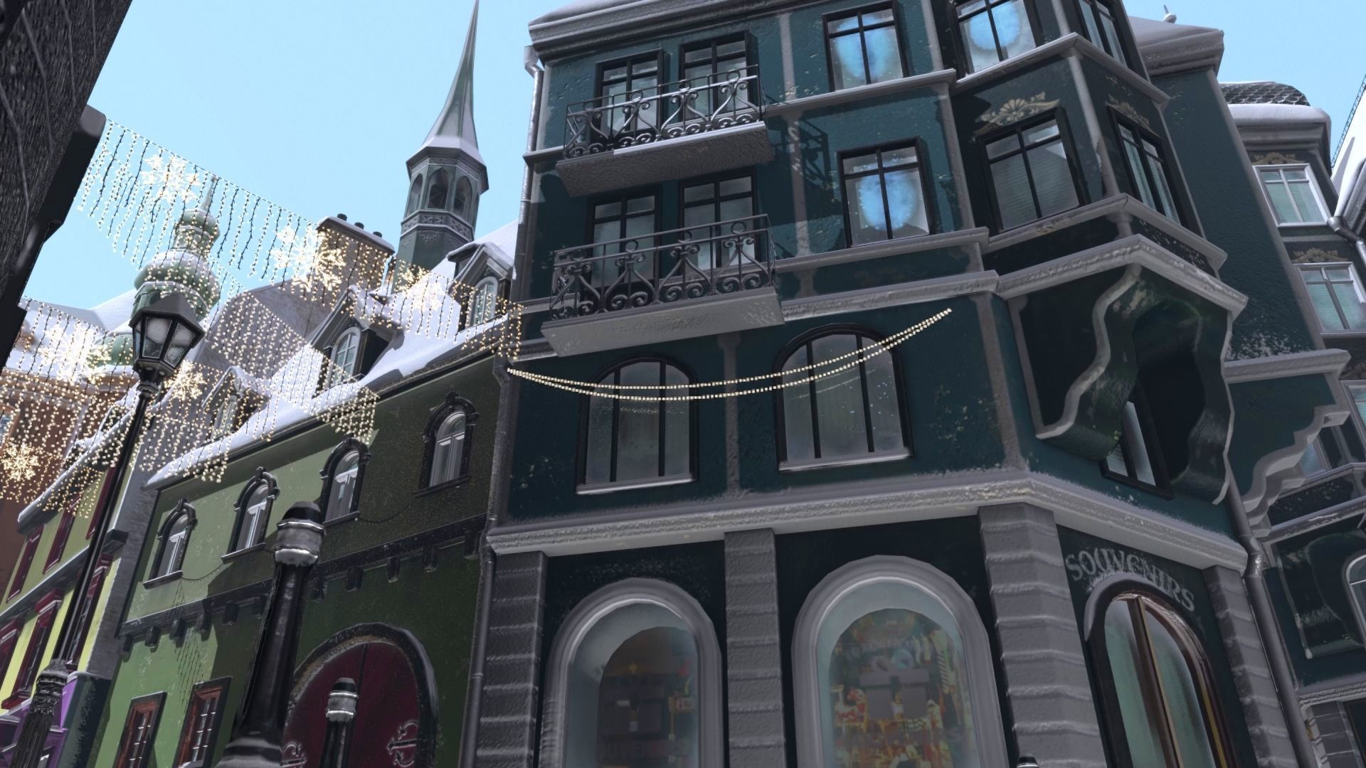 Town Square Christmas 3D model_62